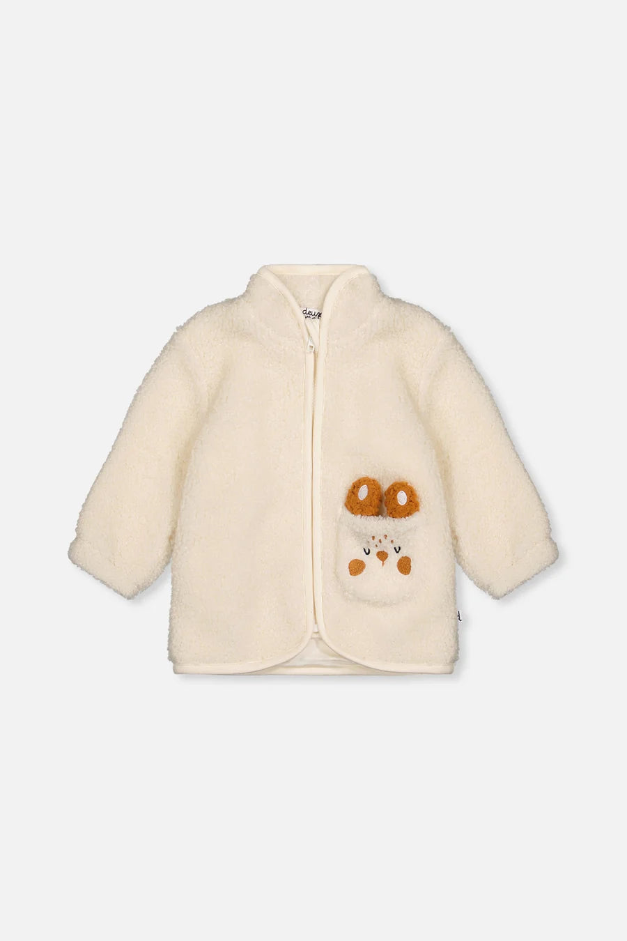 Veste en sherpa blanc cassé