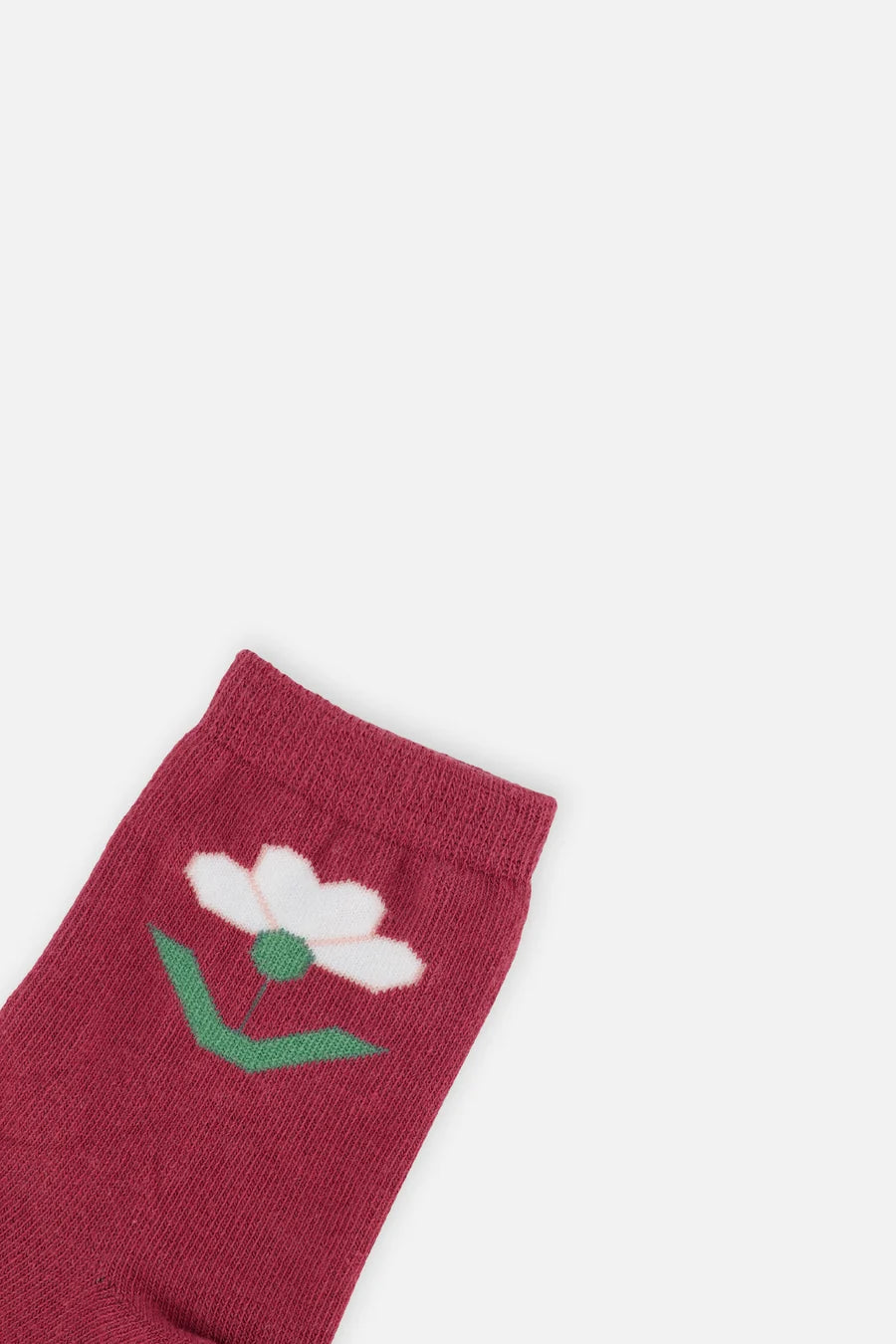 Chaussettes blanc cassé et rose