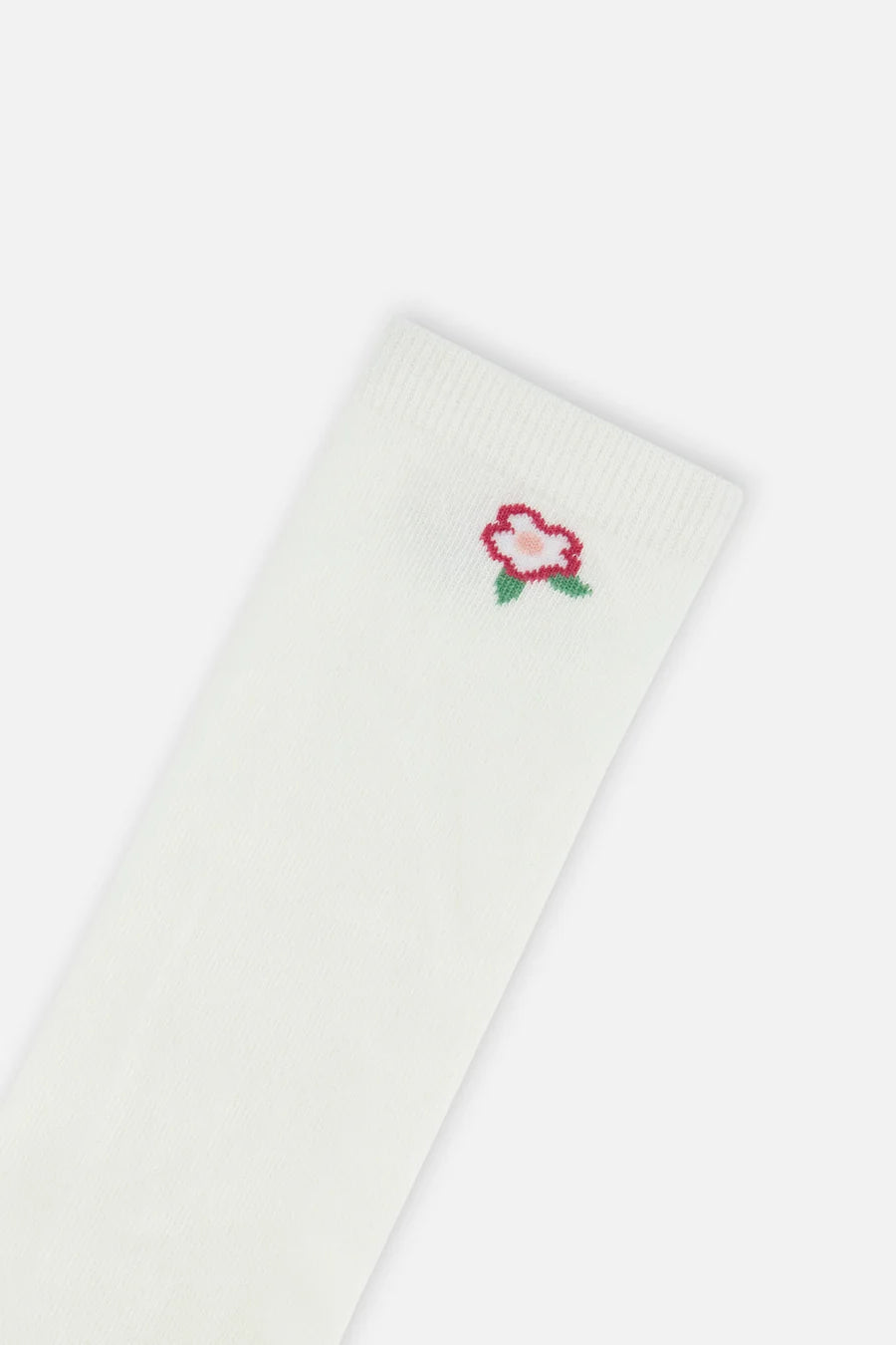 Chaussettes blanc cassé et rose