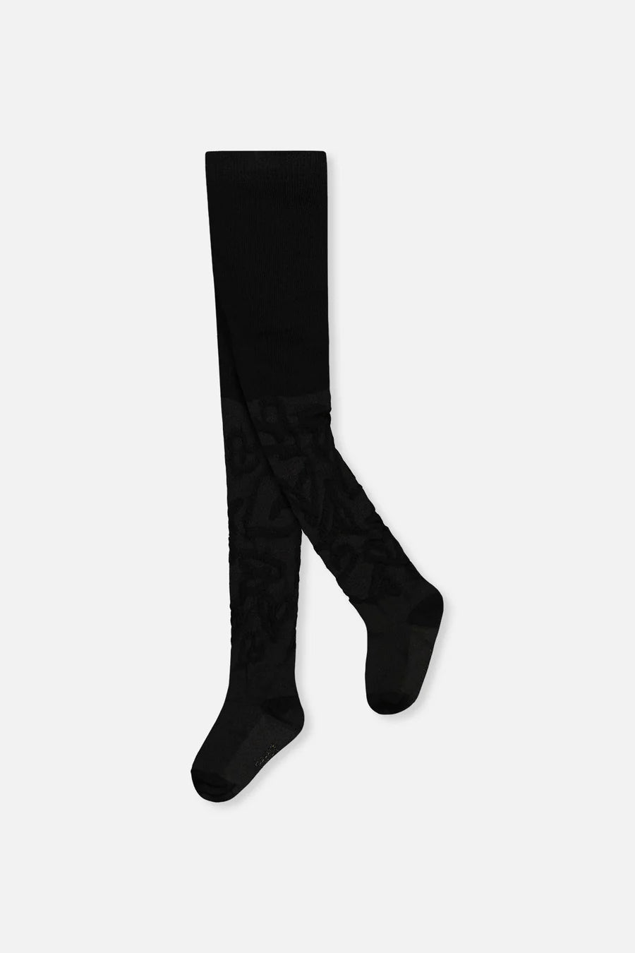 Collants en tricot texturé noir
