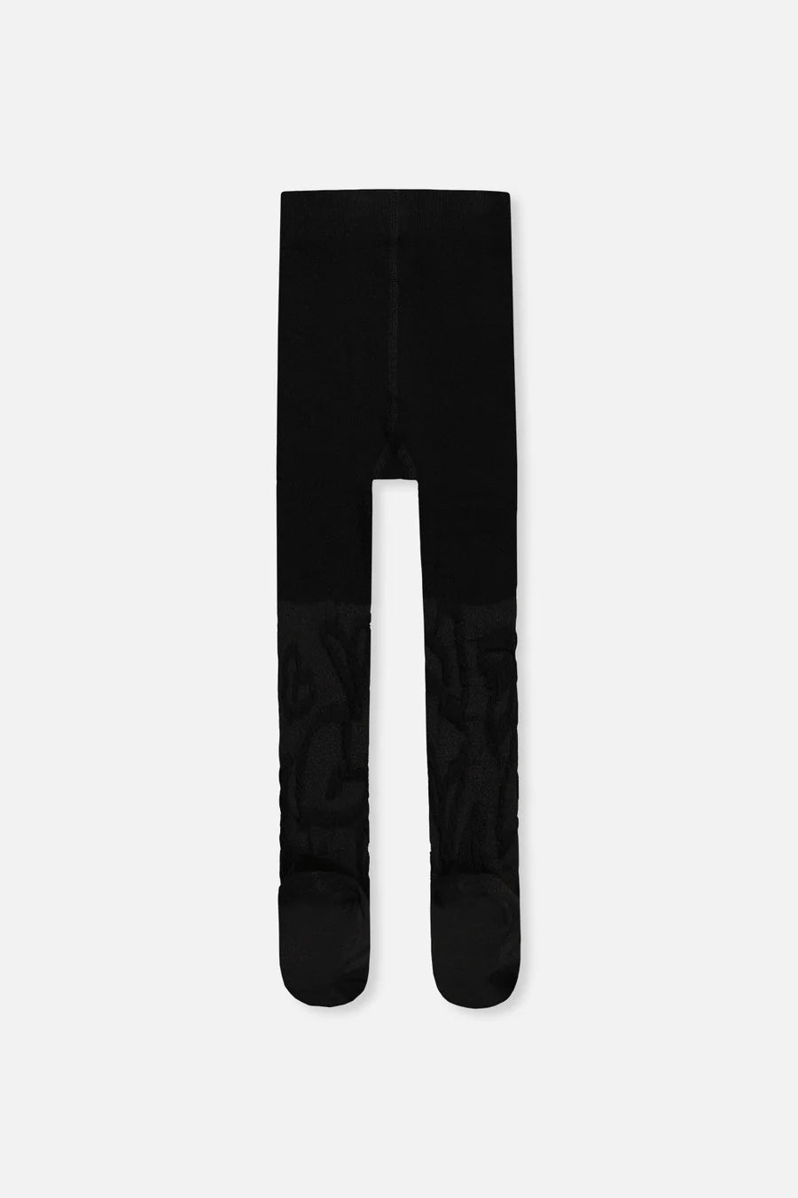 Collants en tricot texturé noir