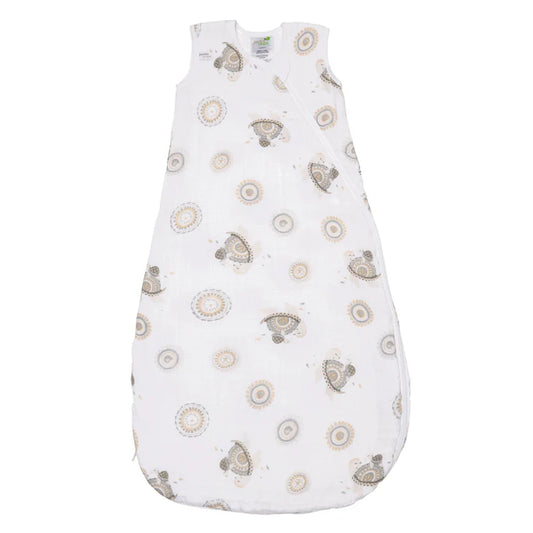 Sac de nuit mousseline de coton/tortues (0,7 tog)