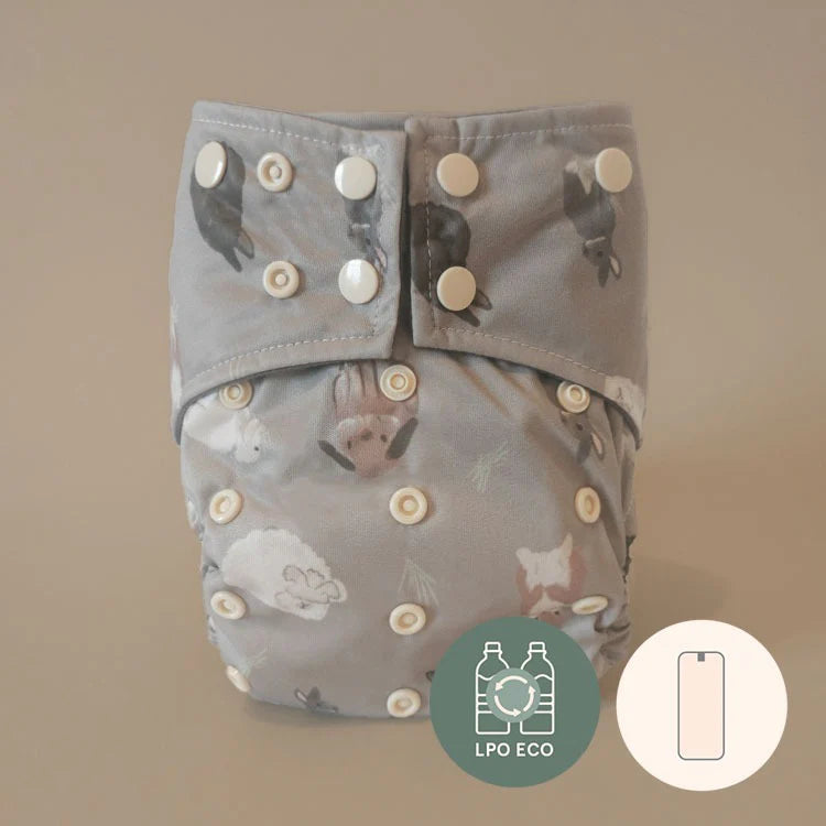 Couche a poche LPO ECO, 1 insert, Tout-en-un 10-35 lb
