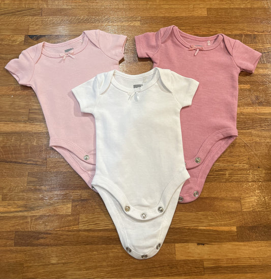 Cache couche pour bébé fille, Blanc, rose et rose pâles