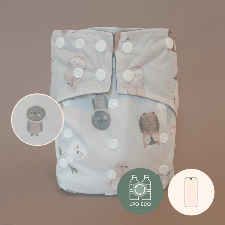 Couche a poche LPO ECO, 1 insert, Tout-en-un 10-35 lb
