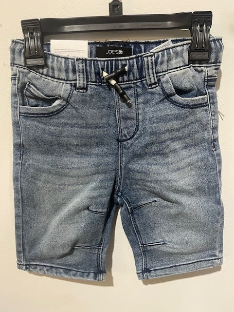 Ensemble 2 mcx chemise a carreaux multi-couleur avec short en denim extensible bleu