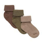 CHAUSSETTES BÉBÉ À CÔTES (PAQUET DE 3)