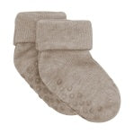 CHAUSSETTE BÉBÉ À CÔTES AVEC ABS (PAQUET DE 2)