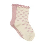 CHAUSSETTES À BORDURE LAITUE (PAQUET DE 2)