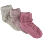CHAUSSETTES BÉBÉ À CÔTES (PAQUET DE 3)