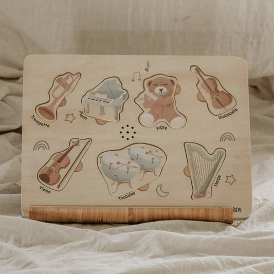 Puzzle musical - Les instruments de musique classique, Nouvelle version améliorée - bilingue!
