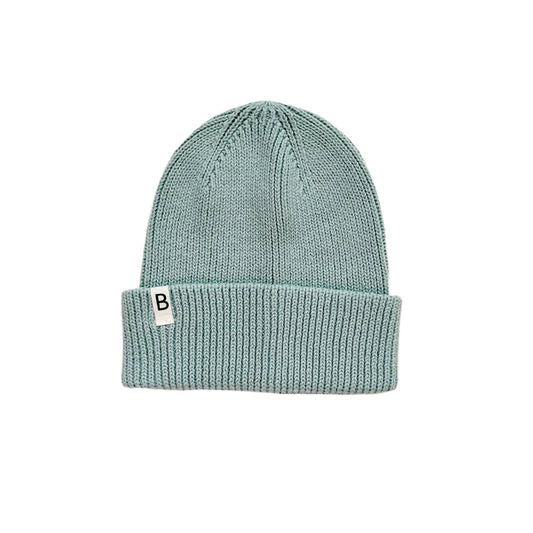 BONNET POUR BÉBÉS ET ENFANTS EN TRICOT - MENTHE