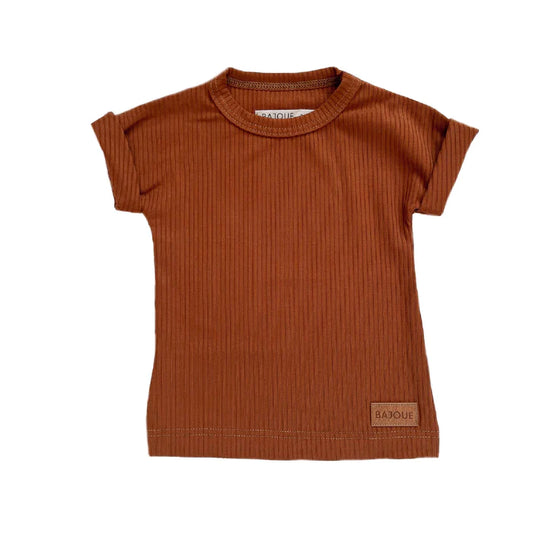 T-SHIRT BAMBOU UNISEXE - ROUILLE