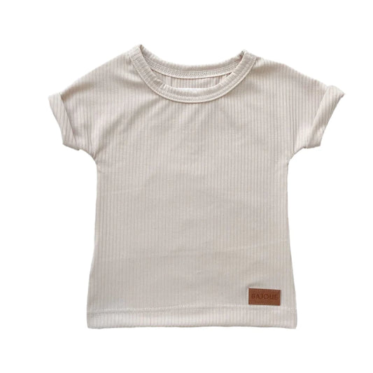 T-SHIRT BAMBOU UNISEXE-SABLE